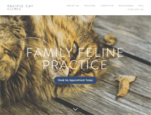 Tablet Screenshot of pacificcatclinic.com
